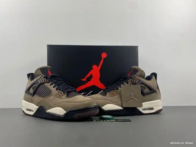 Rep Air Travis Scott Jordan x 4 TS AJ4-882335 Retro Brown 0521